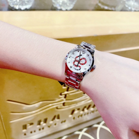 Gucci G-Timeless Snake |Nữ |Mặt Hình Rắn |Dây Kim Loại Silver |Máy Pin (Quartz) |Size 29mm