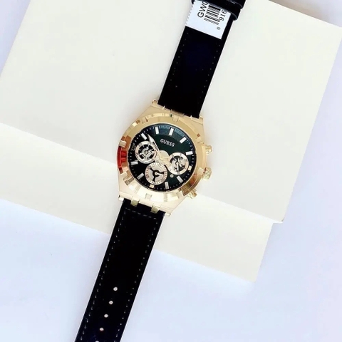 Guess Allara |Nam Giới |Chronograph |Vàng Gold |Dây Da Đen |Máy Pin (Quartz) |Size 44mm