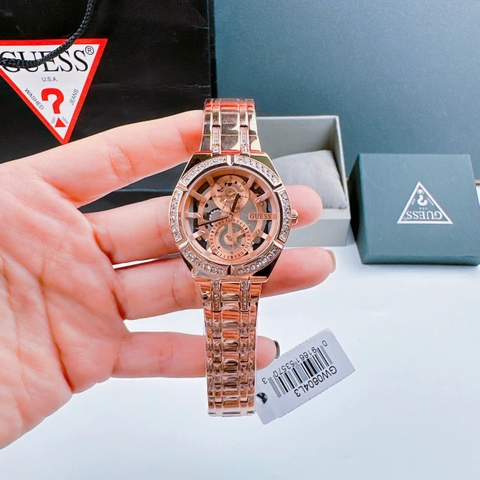 Guess Allara |Nữ Giới |Đính Đá |Dây Kim Loại Rose Gold |Máy Pin (Quartz) |Size 36mm