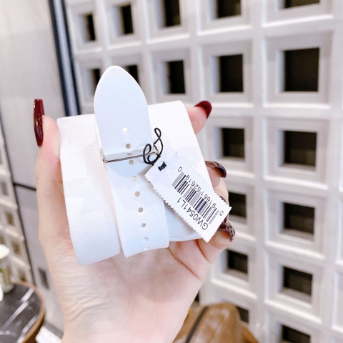 Guess Đính Pha Lê Nhiều Màu |Nữ Giới |Silver |Dây Cao Su Trắng |Máy Pin (Quartz) |Size 38mm