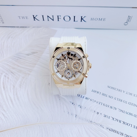 Guess Eco-Friendly |Nữ Giới |6 Kim |Dây Sillicone Trắng |Máy Pin (Quartz) |Size 39mm