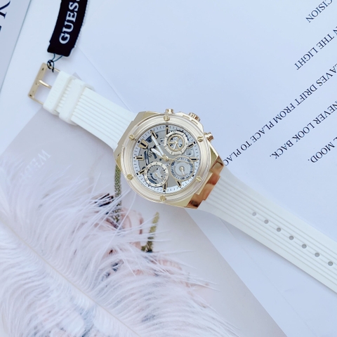 Guess Eco-Friendly |Nữ Giới |6 Kim |Dây Sillicone Trắng |Máy Pin (Quartz) |Size 39mm