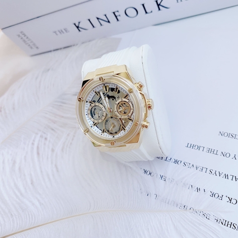 Guess Eco-Friendly |Nữ Giới |6 Kim |Dây Sillicone Trắng |Máy Pin (Quartz) |Size 39mm