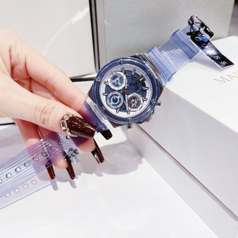 Guess Eco-Friendly |Nữ Giới |6 Kim |Dây Sillicone Xanh |Máy Pin (Quartz) |Size 39mm
