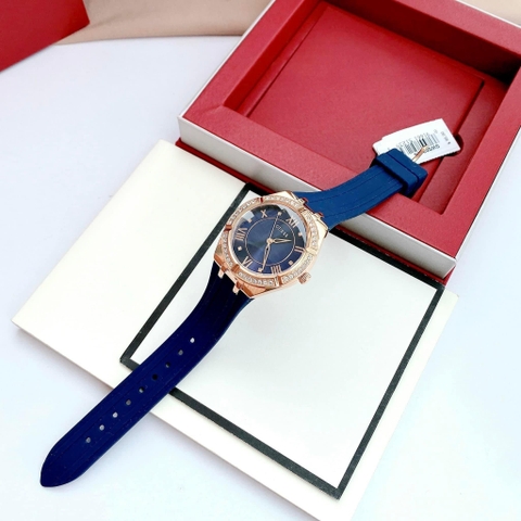 Guess Modern |Nữ Giới |Rose Gold |Dây Sillicone Xanh |Máy Pin (Quartz) |Size 36mm