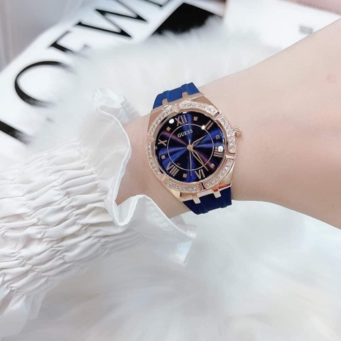 Guess Modern |Nữ Giới |Rose Gold |Dây Sillicone Xanh |Máy Pin (Quartz) |Size 36mm