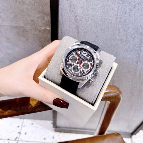 Guess Multi-function |Nam Giới |6 Kim |Dây Silicone Màu Đen |Máy Pin (Quartz) |Size 44mm