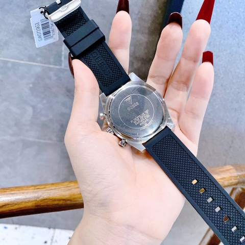 Guess Multi-function |Nam Giới |6 Kim |Dây Silicone Màu Đen |Máy Pin (Quartz) |Size 44mm