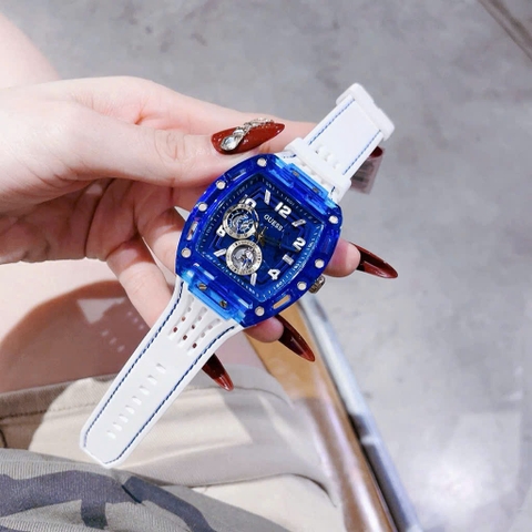 Guess Phoenix |Nam Giới |Chronograph |Xanh Dương |Dây Sillicone Trắng |Máy Pin (Quartz) |Size 43x51mm