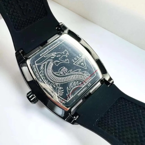 Guess Phoenix |Nam Giới |Mặt Rồng |Dây Cao Su Đen |Máy Pin (Quartz) |Size 43x51mm