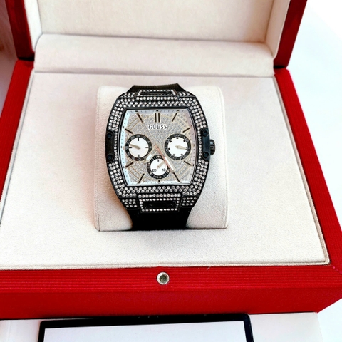 Guess Phoenix |Nam giới |Chronograph |Đính Đá |Dây Silicone Đen |Máy Pin (Quartz) |Size 43mm