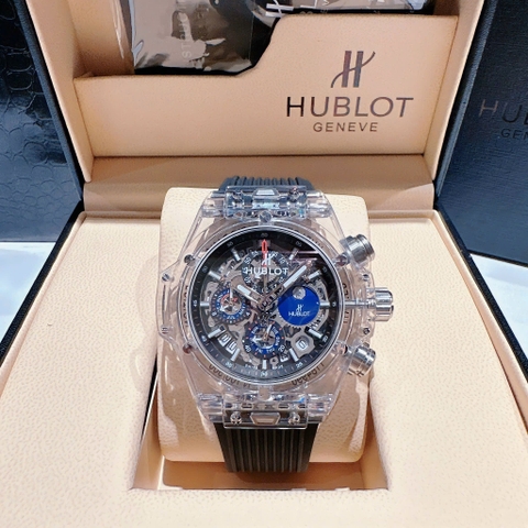 Hublot Big Bang Unico |Nam Giới |Mặt Trong Suốt |Dây Silicone Đen |Máy Pin (Máy Quartz) |Size 42mm