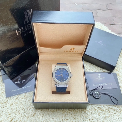 Hublot Classic Fusion |Nam Giới |Silver |Dây Silicone Xanh |Máy Cơ (Automatic) |Size 42mm