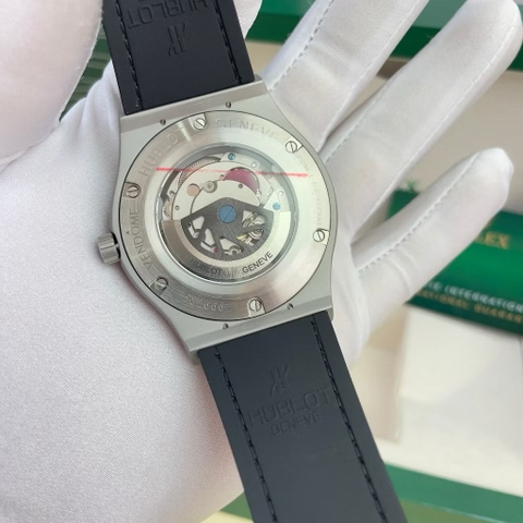 Hublot Classic Fusion |Nam Giới |Dây Da Xám Bọc Cao Su |Máy Cơ (Automatic) |Size 42mm