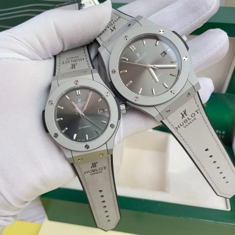 Hublot Classic Fusion |Nam Giới |Dây Da Xám Bọc Cao Su |Máy Cơ (Automatic) |Size 42mm