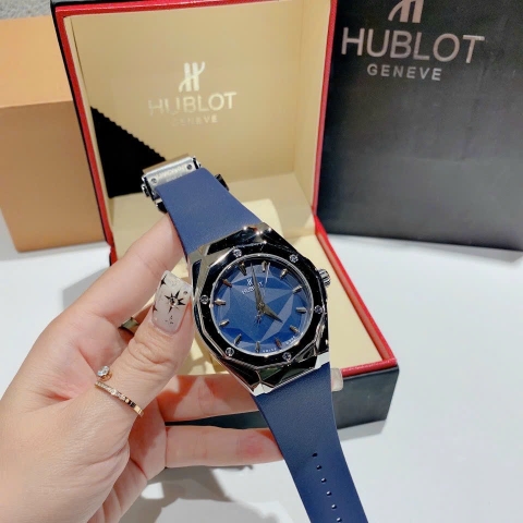 Hublot Classic Orlinski |Nam Giới |Silver |Dây Silicone Xanh |Máy Cơ (Automatic) |Size 42mm