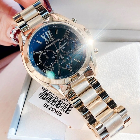 Michael Kors Bradshaw |Nam Giới |Mặt Đen |Dây Kim Loại Vàng Gold |Máy Pin (Quartz) |Size 42mm