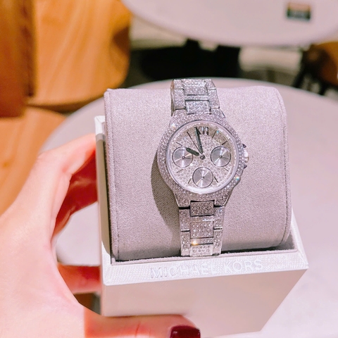 Michael Kors Camille |Nữ Giới |6 Kim |Silver |Dây Kim Loại Full Đá |Máy Pin (Quartz) |Size 33mm