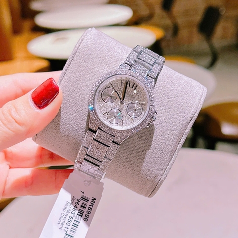 Michael Kors Camille |Nữ Giới |6 Kim |Silver |Dây Kim Loại Full Đá |Máy Pin (Quartz) |Size 33mm