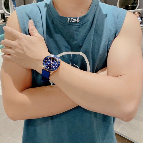 Michael Kors Cunningham |Nam Giới |6 Kim |Dây Silicone Xanh Dương |Máy Pin (Quartz) |Size 40mm