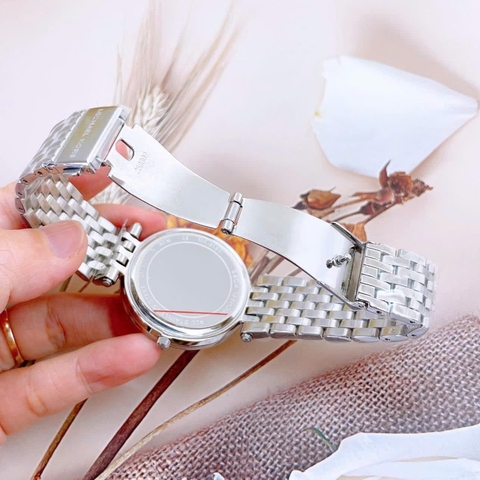 Michael Kors Darci |Nữ Giới |Đính Đá Swarovski |Dây Kim Loại Silver |Máy Pin (Quartz) |Size 39mm