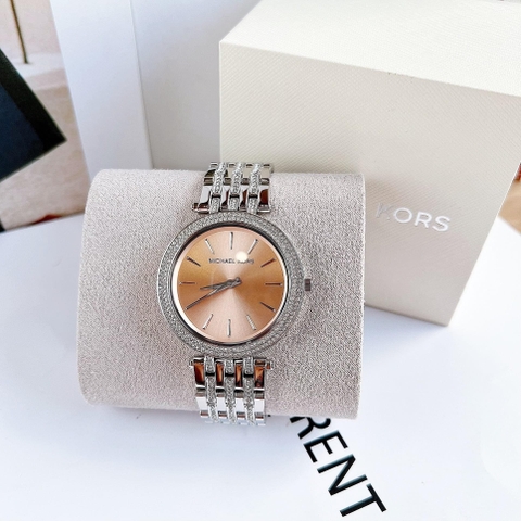 Michael Kors Darci |Nữ Giới |Mặt Hồng |Đính Đá |Dây Kim Loại |Máy Pin (Quartz) |Size 39mm
