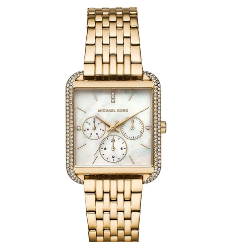 Michael Kors Drew |Multifunction |Nữ Giới |Mặt Vuông |Dây Vàng Gold |Máy Pin (Quartz) |Size 39mm