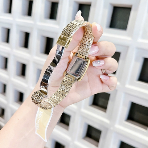 Micheal Kors Emery |Nữ Giới |Mặt Xanh Lá |Đính Đá |Dây Vàng Gold |Máy Pin (Quartz) |Size 33x37mm