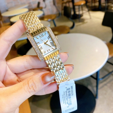 Micheal Kors Emery |Nữ Giới |Mặt Màu Trắng |Dây Kim Loại Vàng Gold |Máy Pin (Quartz) |Size 33x37mm