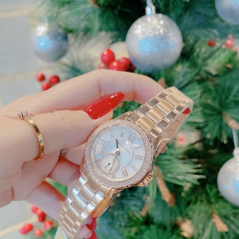 Michael Kors Everest |Nữ Giới |Rose Gold |Dây Kim Loại |Máy Pin (Máy Quartz) |Size Vừa 33mm