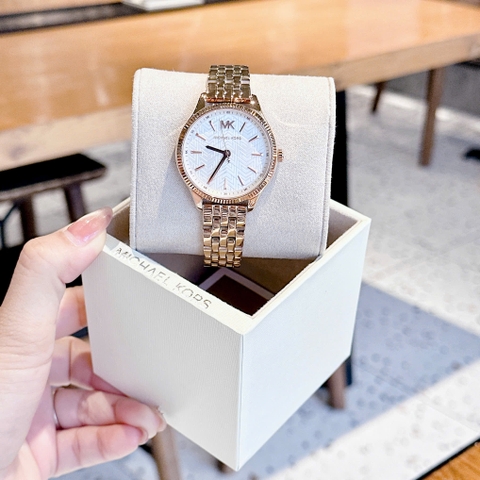 Micheal Kors Lexington-Mini |Nữ Giới |Dây Kim Loại Vàng Hồng |Máy Pin (Quartz) |Size 36mm