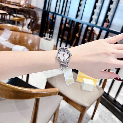 Micheal Kors Sage |Nữ Giới |Mặt Xà Cừ |Đính Đá |Dây Kim Loại Silver |Máy Pin (Quartz) |Size 31mm