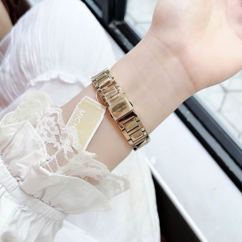 Michael Kors Gabbi |Nữ Giới |Full Đá |Dây Kim Loại Vàng Gold |Máy Pin (Quartz) |Size 33mm