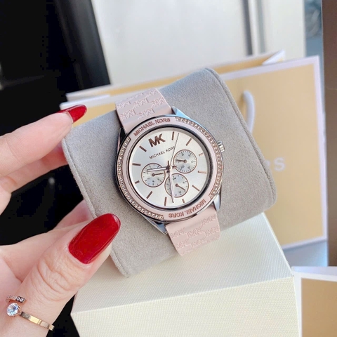 Michael Kors Jessa |Nữ Giới |Chronograph |Dây Silicone Hồng |Máy Pin (Quartz) |Size 40mm