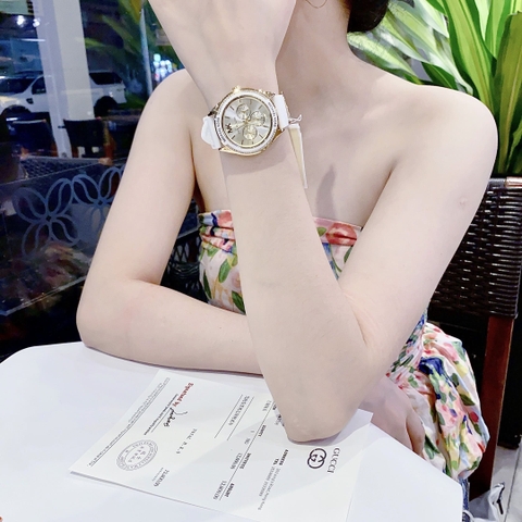 Michael Kors Jessa |Nữ Giới |Chronograph |Dây Silicone Trắng |Máy Pin (Quartz) |Size 40mm