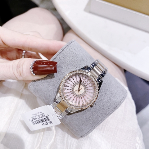 Michael Kors Layton |Nữ Giới |Demi Rose |Mặt Hồng |Dây Kim Loại |Máy Pin |Size Vừa 33mm