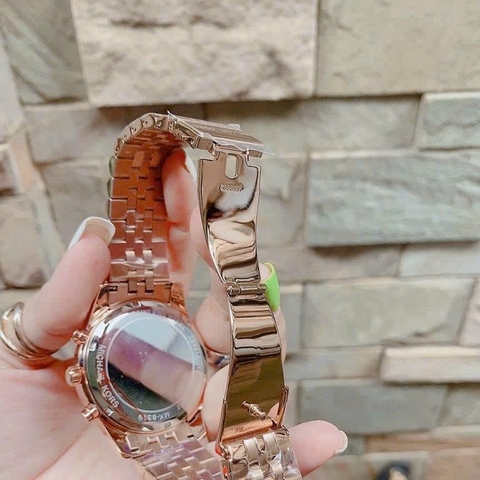 Michael Kors Lexington |Nam Giới |Mặt Tròn |Dây Kim Loại Rose Gold |Máy Pin |Size Lớn 45mm