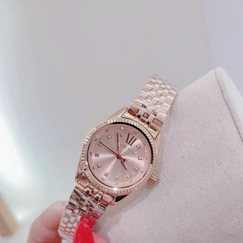Michael Kors Lexington |Nữ Giới |Rose Gold |Dây Kim Loại |Máy Pin (Máy Quartz) |Size Nhỏ 26mm