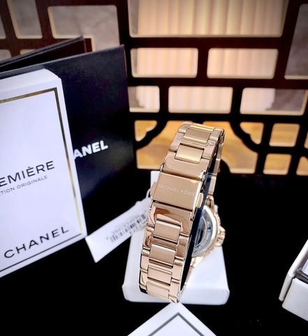 Michael Kors Mini Camille |Nữ Giới |Mặt Hồng |Đính Đá |Dây Kim Loại |Máy Pin |Size Vừa 33mm
