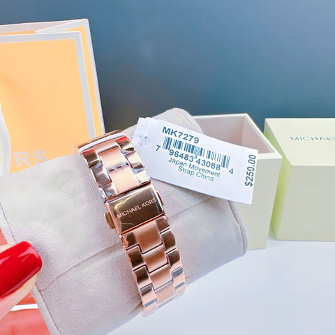 Michael Kors Mini Lenox |Nữ Giới |Rose Gold |Dây Kim Loại |Máy Pin (Quartz) |Size Vừa 33mm