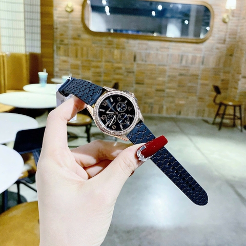 Michael Kors Mini Pilot |Nữ Giới |Đính Đá |Dây Silicone Đen |Máy Pin (Quartz) |Size 36mm