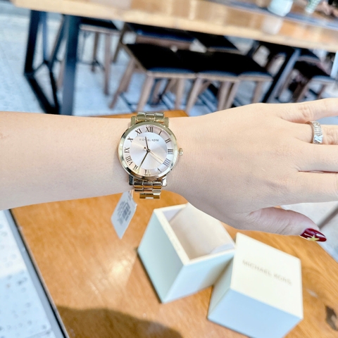 Micheal Kors Norie |Nữ Giới |Mặt Màu Hồng |Dây Kim Loại Rose Gold |Máy Pin (Quartz) |Size 38mm
