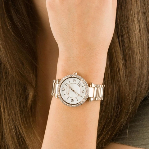 Michael Kors Parker |Nữ Giới |Vàng Gold |Dây Kim Loại |Máy Pin (Máy Quartz) |Size Lớn 38mm