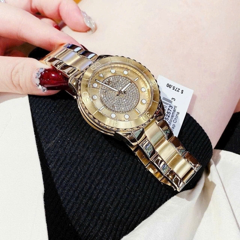 Michael Kors Runway |Nữ Giới |Mặt Đính Đá |Dây Kim Loại Vàng Gold |Máy Pin (Quartz) |Size 40mm