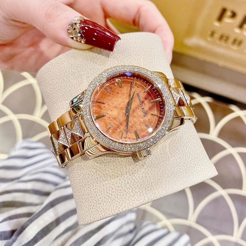 Michael Kors Runway |Nữ Giới |Mặt Nâu |Dây Kim Loại Vàng Gold |Máy Pin (Quartz) |Size 38mm