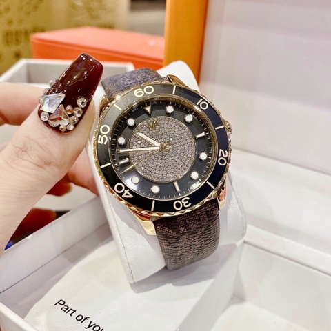 Michael Kors Runway |Nữ Giới |Mặt Tròn |Dây Da Nâu MK |Máy Pin (Máy Quartz) |Size Lớn 40mm
