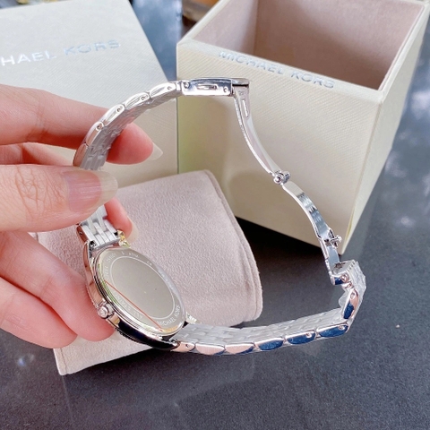 Michael Kors Lexington |Nữ Giới |Mặt Trắng |Dây Kim Loại Silver |Máy Pin (Quartz) |Size 36mm