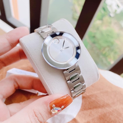 Movado Bold Mid-size |Nữ giới |Mặt Trắng |Dây Kim Loại Silver |Máy Pin (Quartz) |Size 32mm