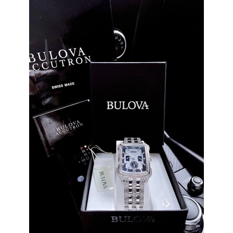 Bulova Octava |Nam Giới |Mặt Chữ Nhật |Vỏ Titan Trắng |Máy Pin (Quartz) |Size 36x42mm