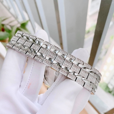 Bulova Phantom |Nam Giới |Mặt Vuông |6 Kim |Dây Kim Loại Silver |Máy Pin (Quartz) |Size 40mm
